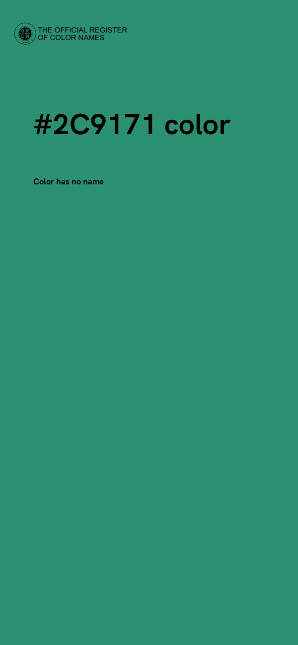 #2C9171 color image