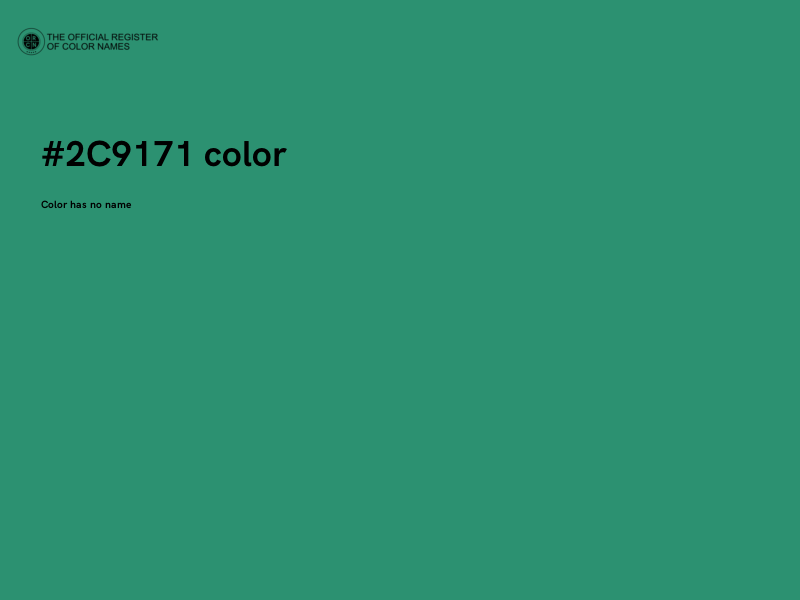 #2C9171 color image
