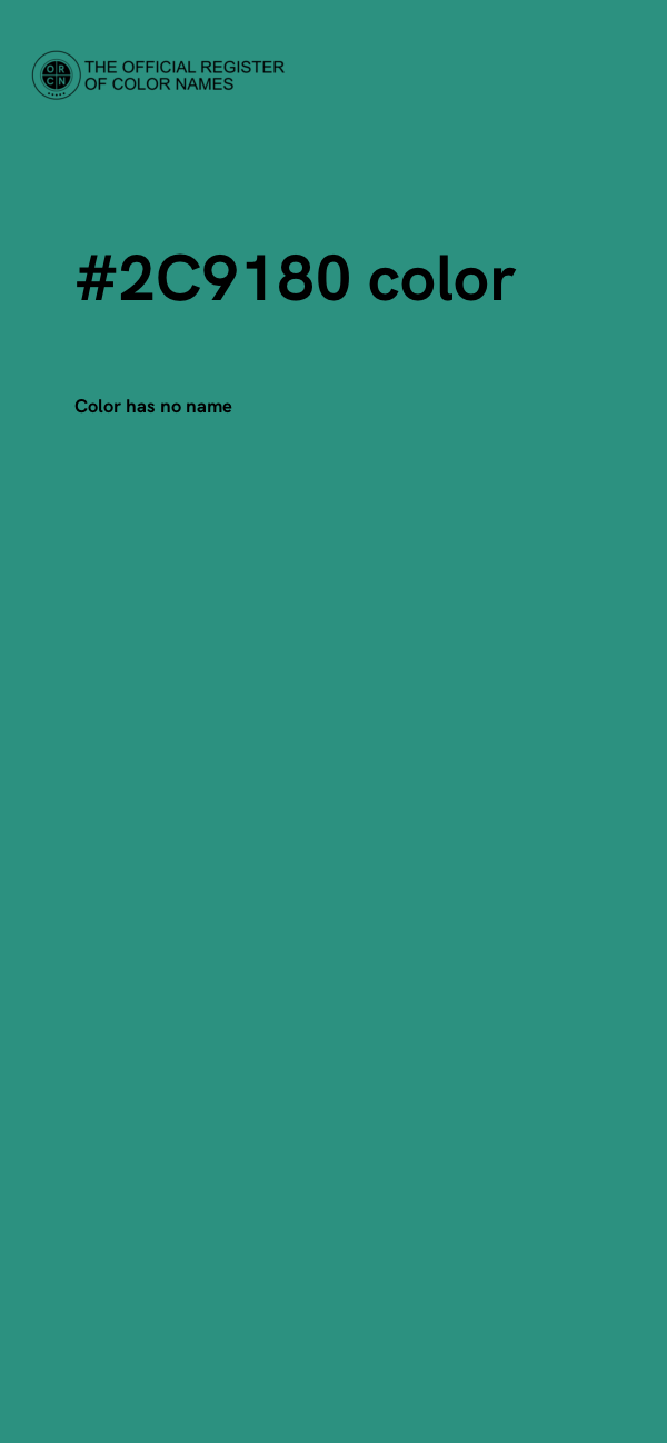 #2C9180 color image