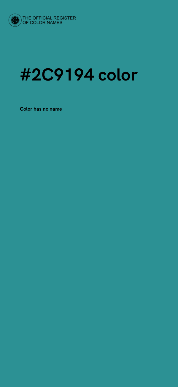 #2C9194 color image