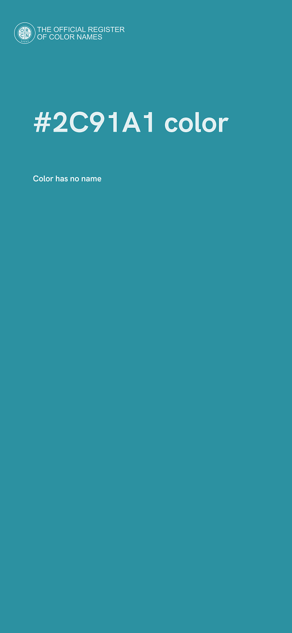 #2C91A1 color image
