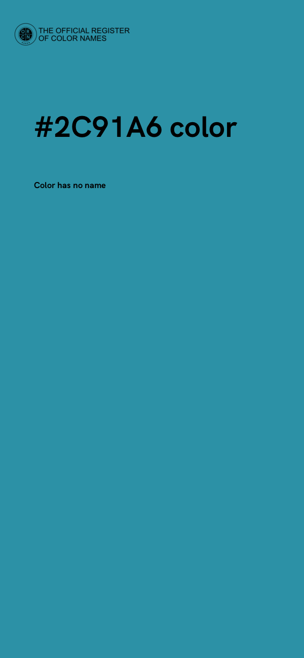 #2C91A6 color image