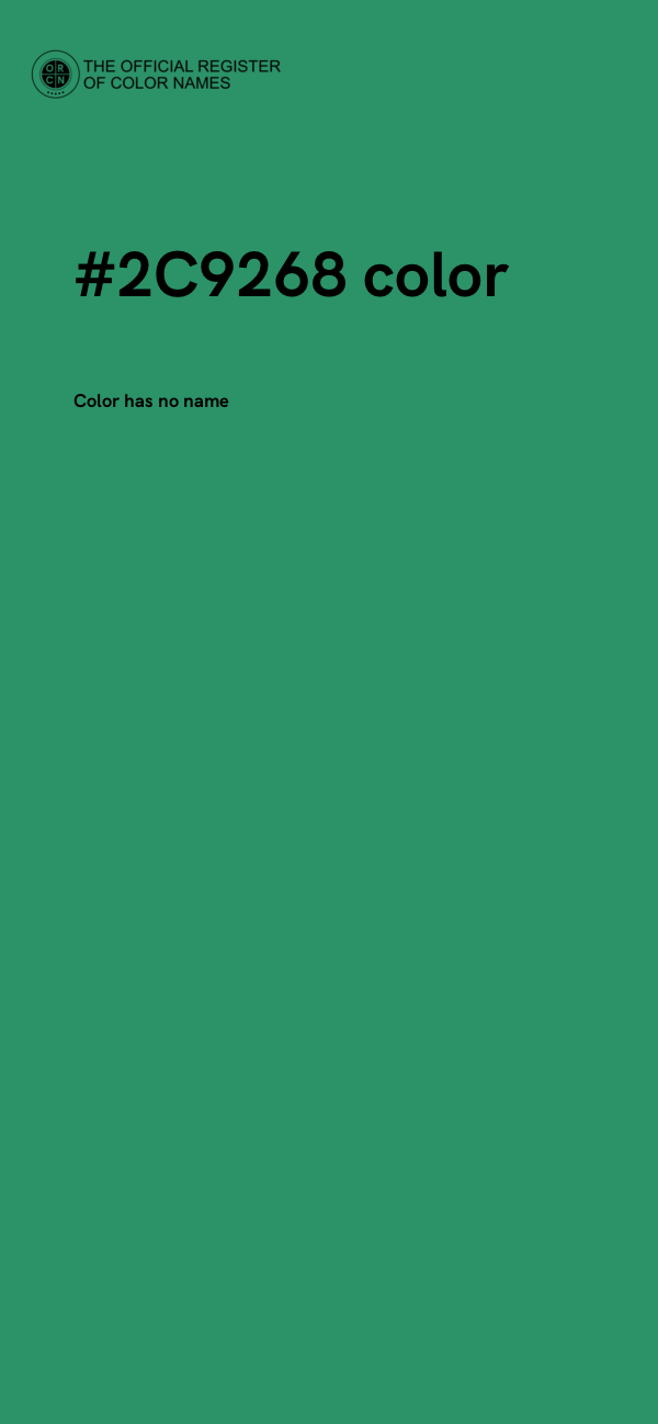 #2C9268 color image