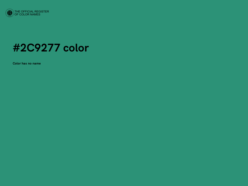 #2C9277 color image