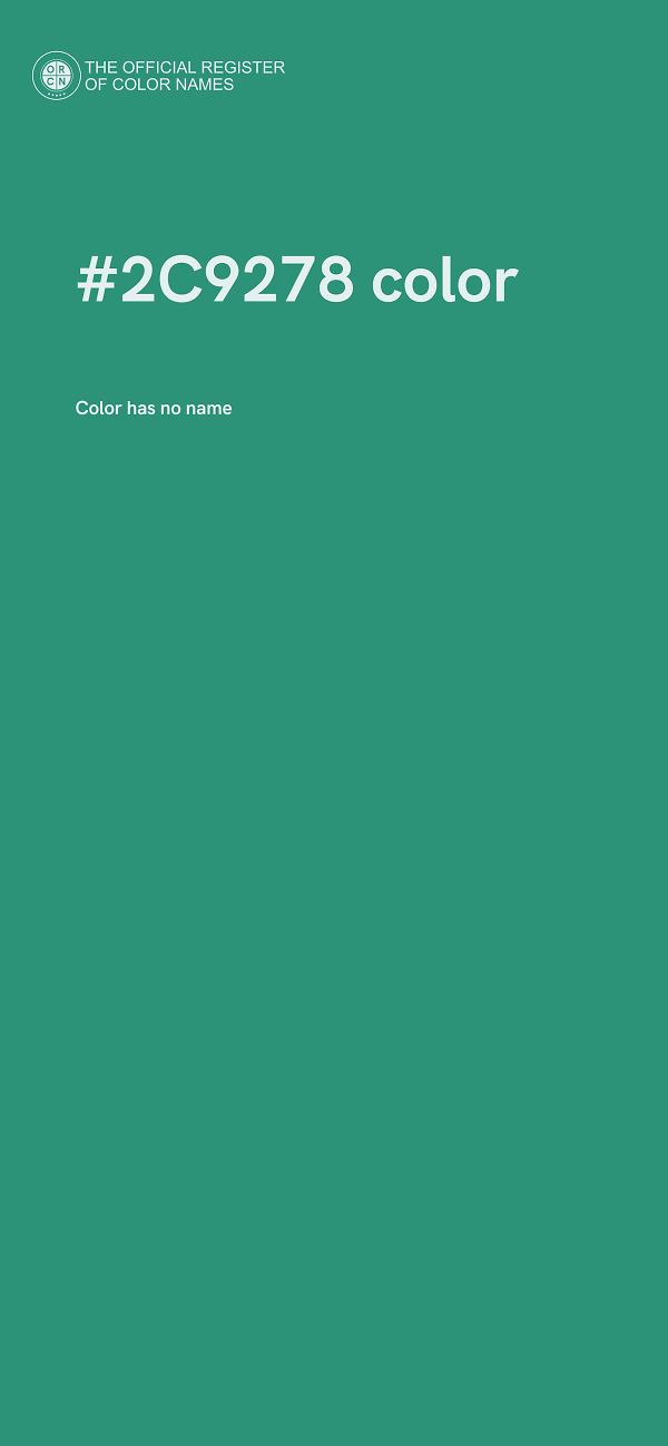 #2C9278 color image