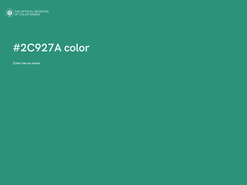 #2C927A color image