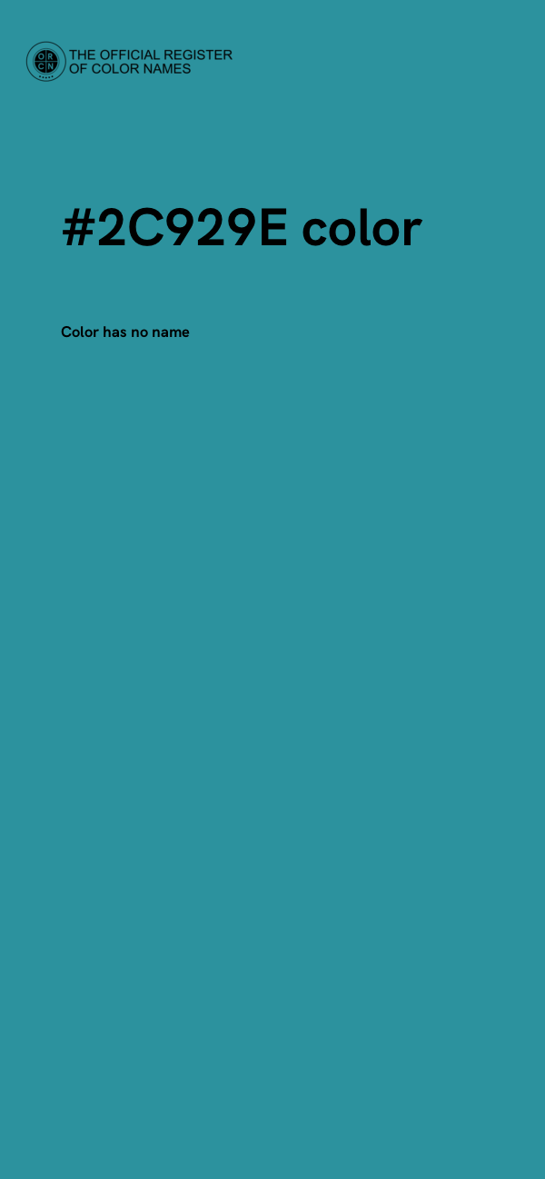 #2C929E color image