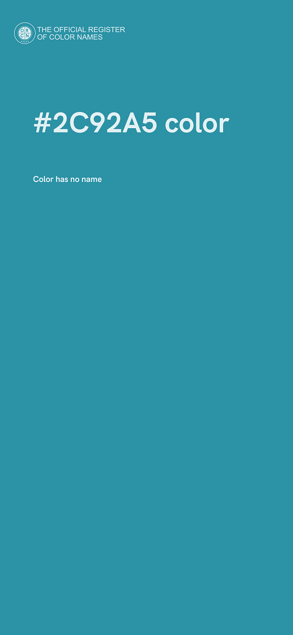 #2C92A5 color image
