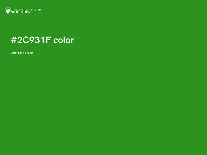 #2C931F color image