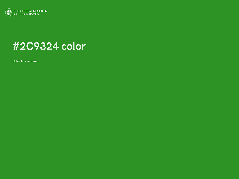 #2C9324 color image