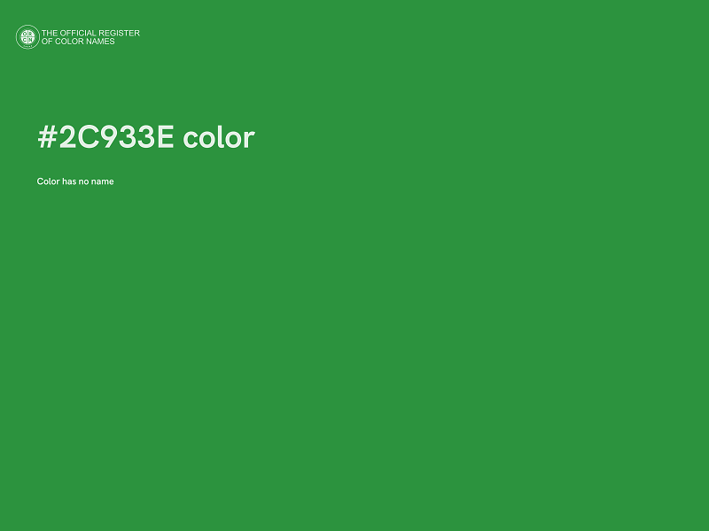 #2C933E color image