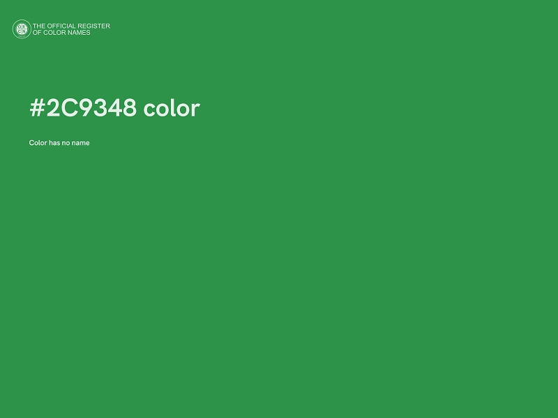 #2C9348 color image