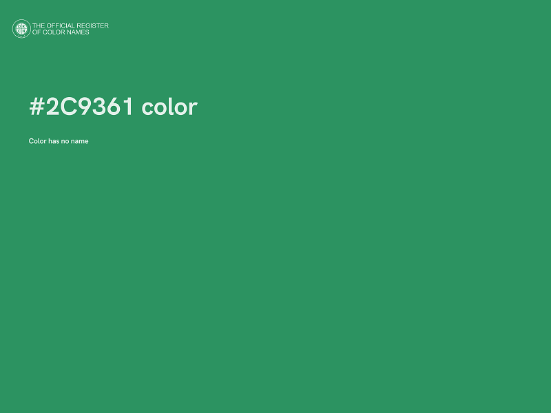 #2C9361 color image