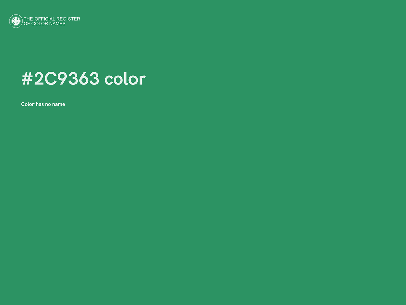 #2C9363 color image