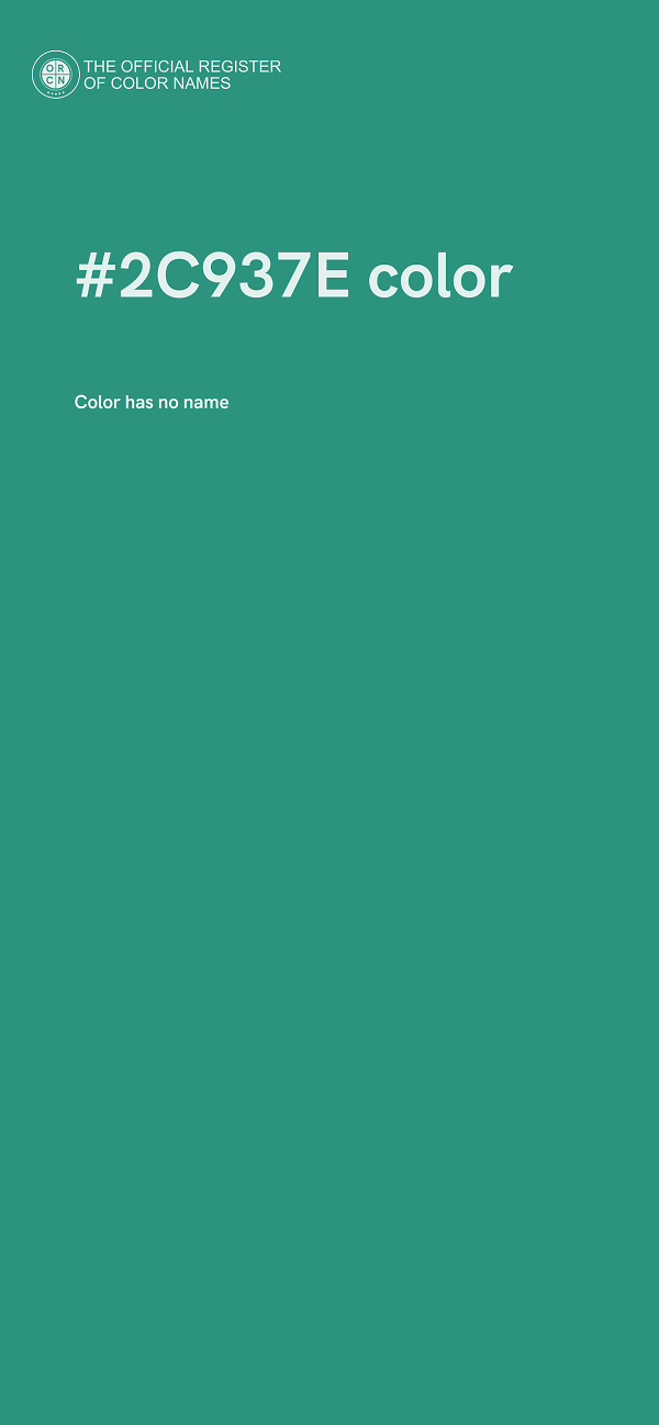 #2C937E color image