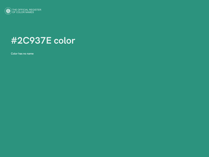 #2C937E color image