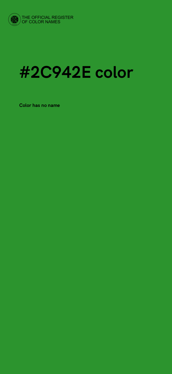 #2C942E color image
