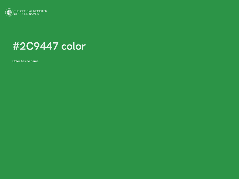 #2C9447 color image