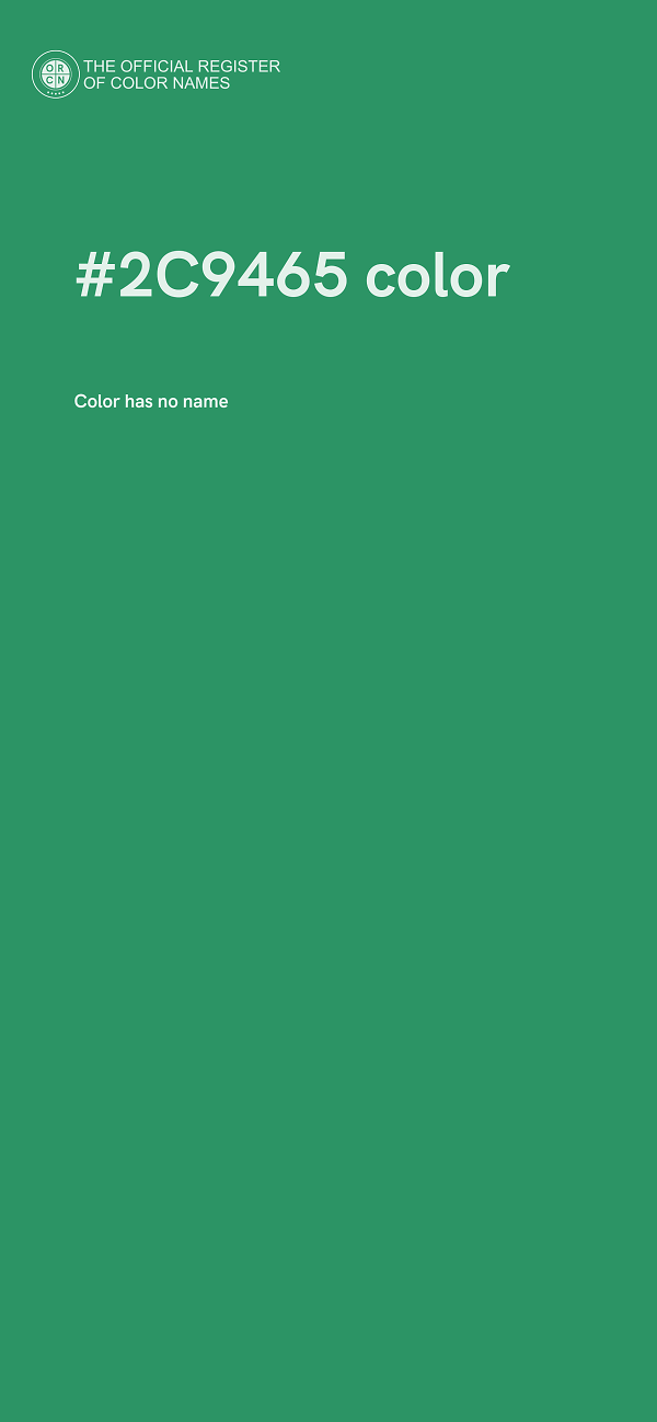#2C9465 color image