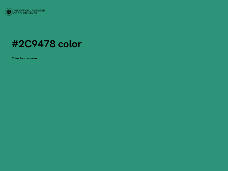 #2C9478 color image