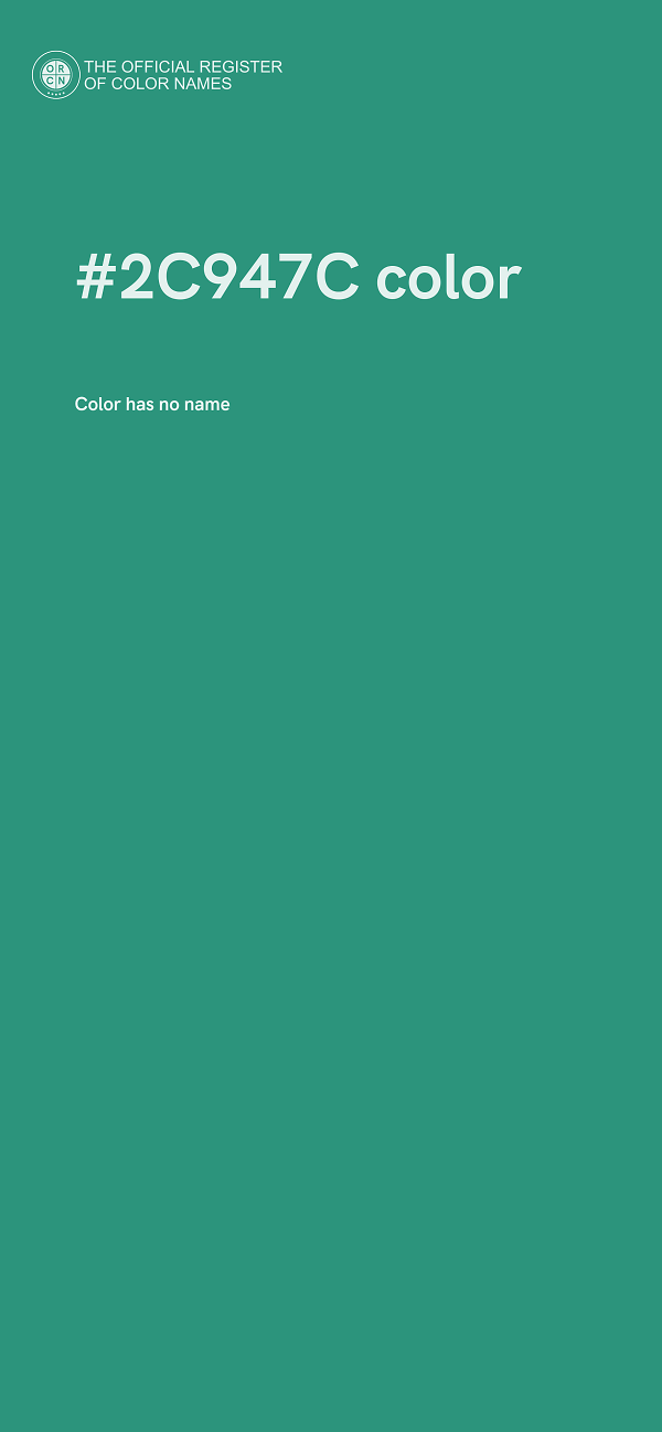 #2C947C color image
