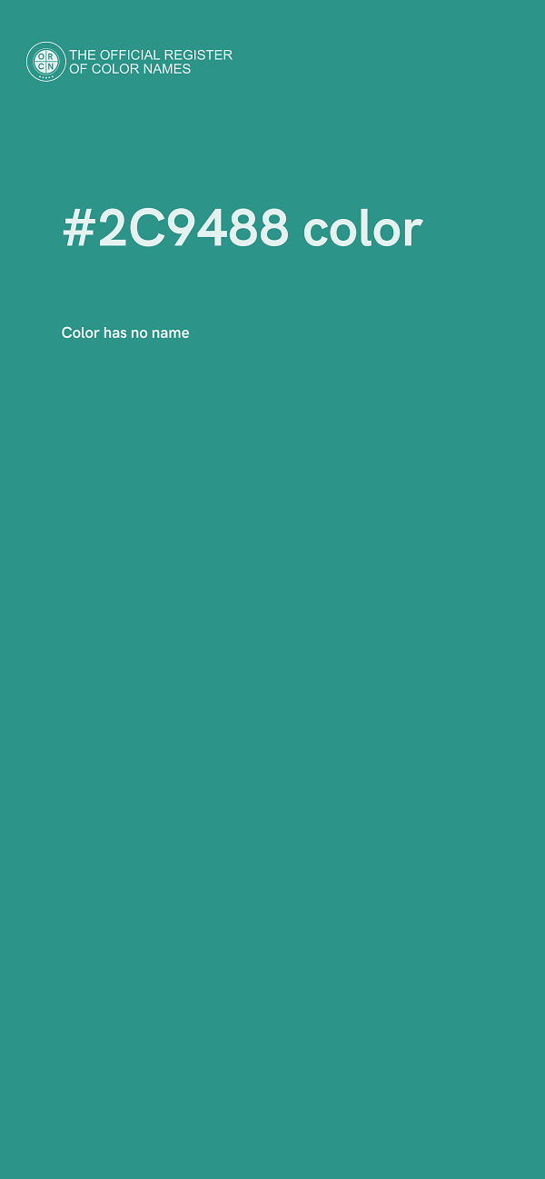 #2C9488 color image