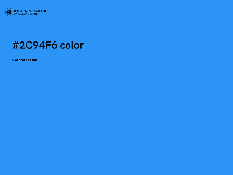 #2C94F6 color image