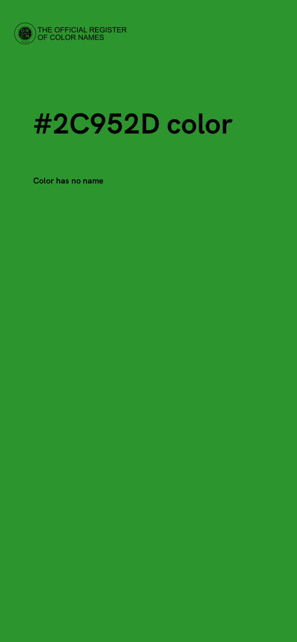 #2C952D color image