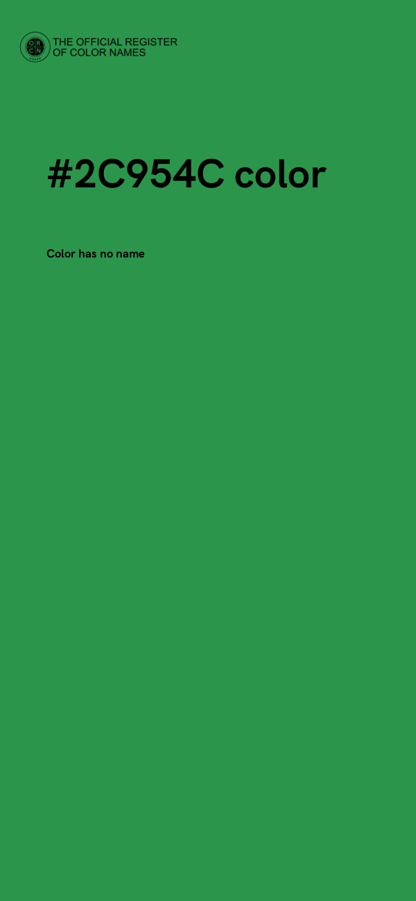 #2C954C color image