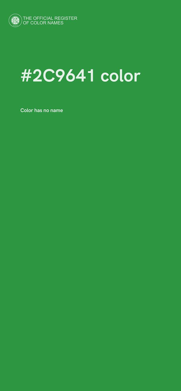 #2C9641 color image