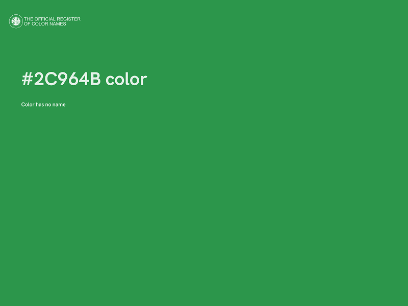 #2C964B color image