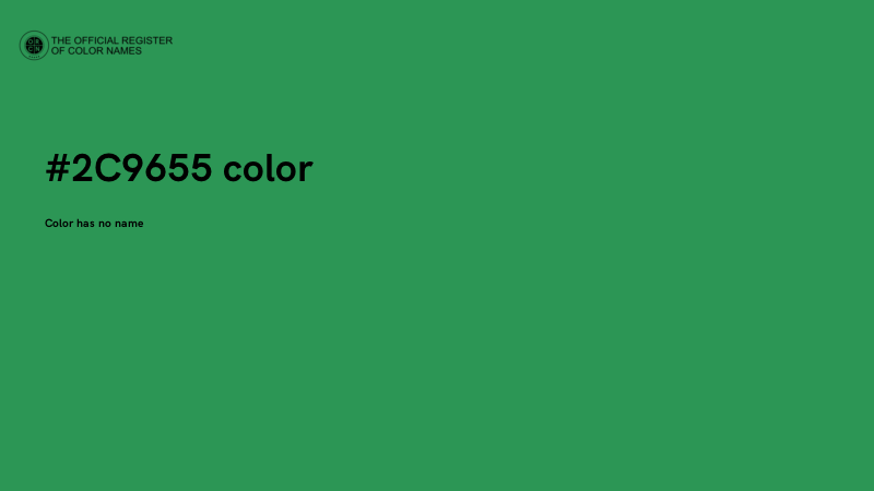 #2C9655 color image