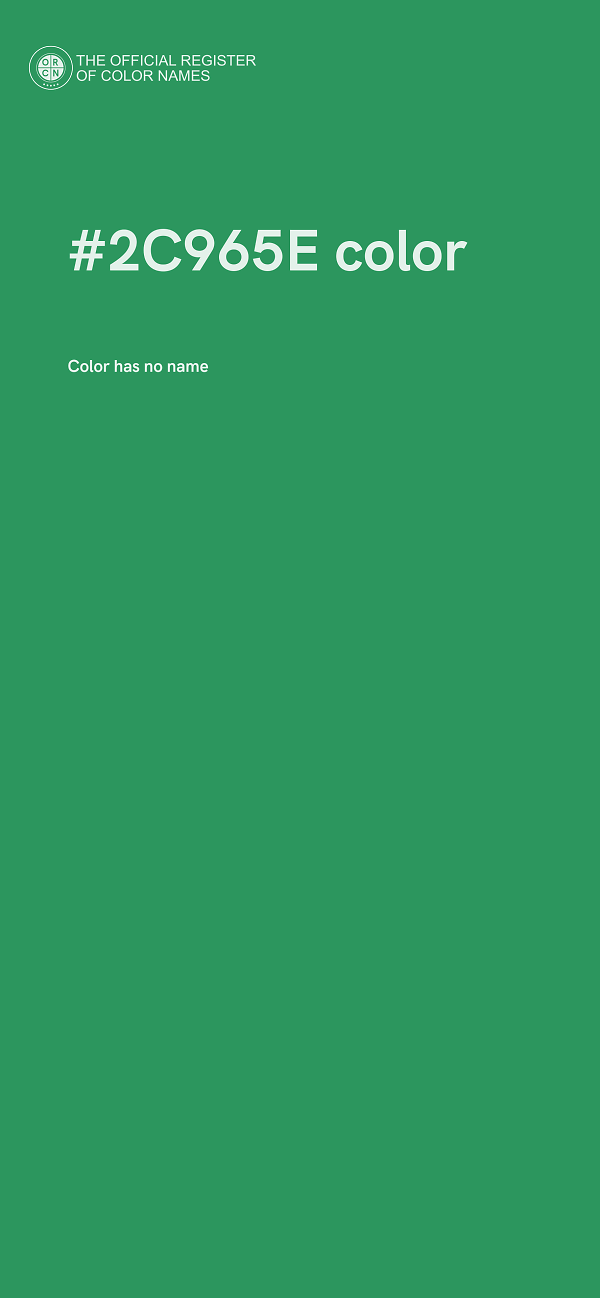 #2C965E color image