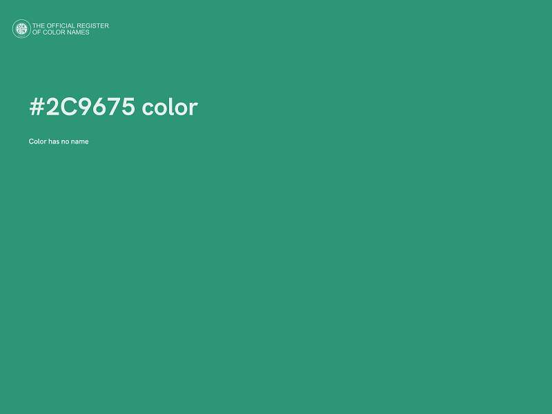 #2C9675 color image