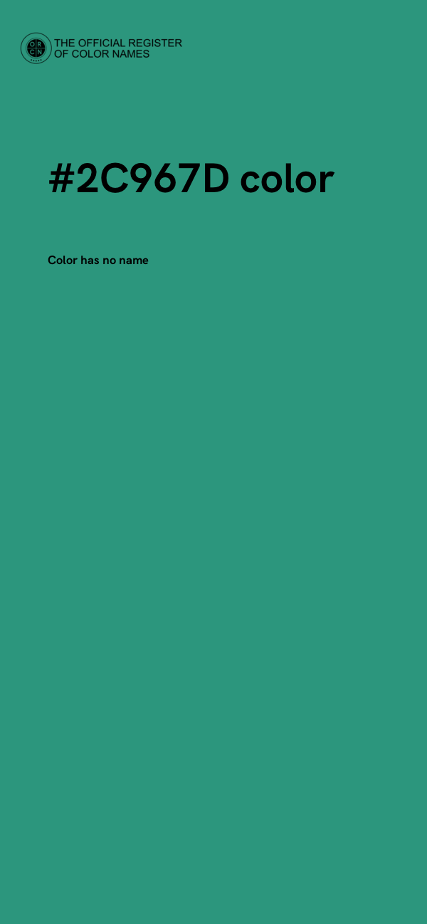 #2C967D color image