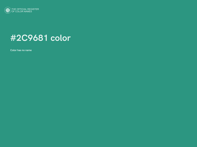 #2C9681 color image