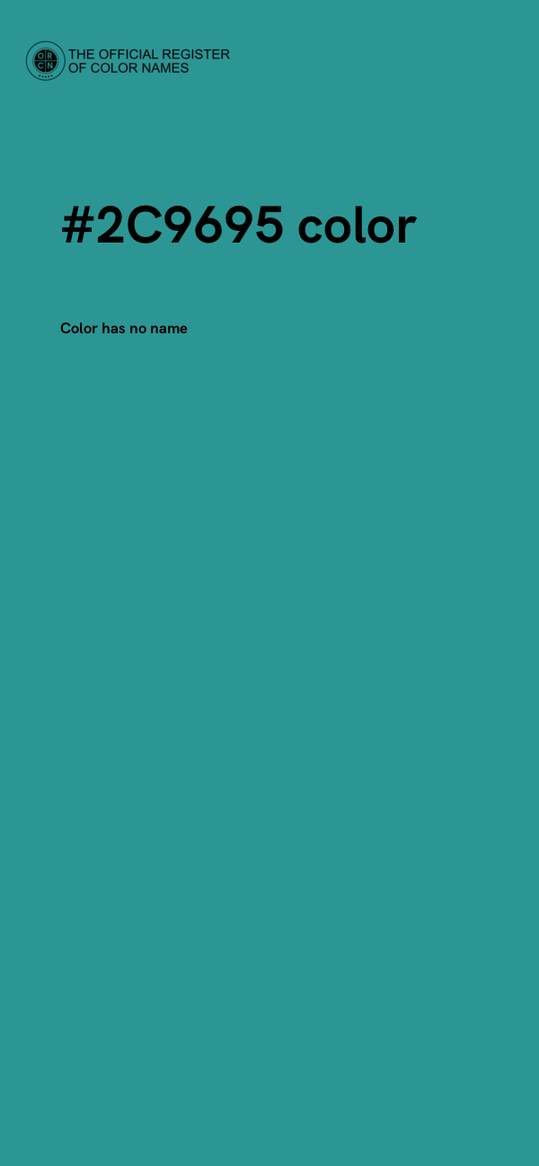 #2C9695 color image