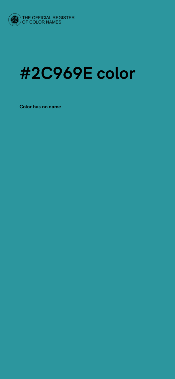 #2C969E color image