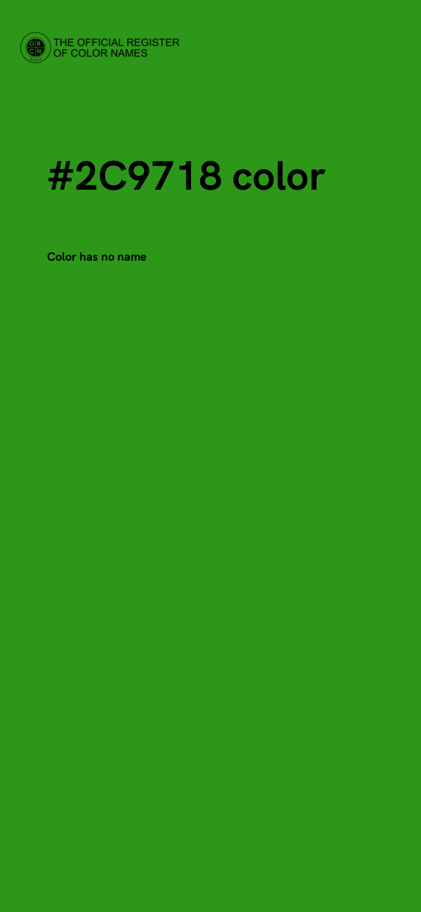 #2C9718 color image