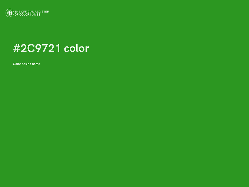 #2C9721 color image