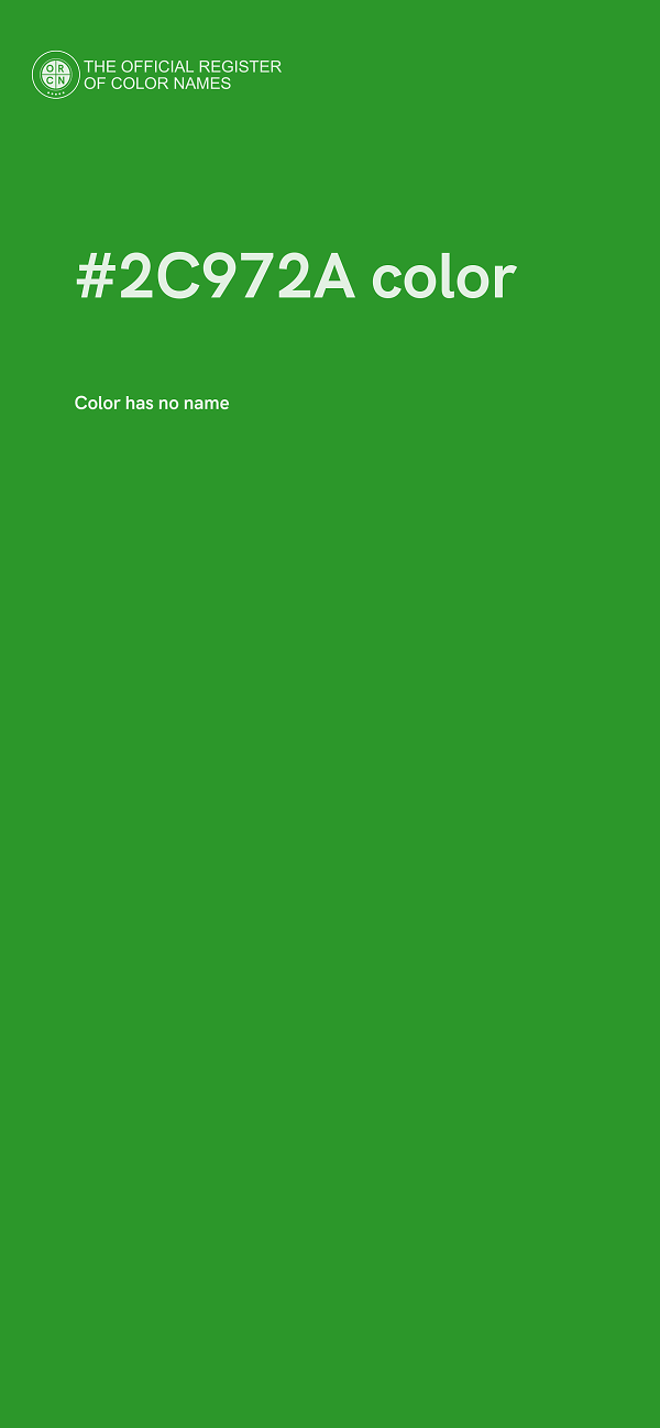 #2C972A color image