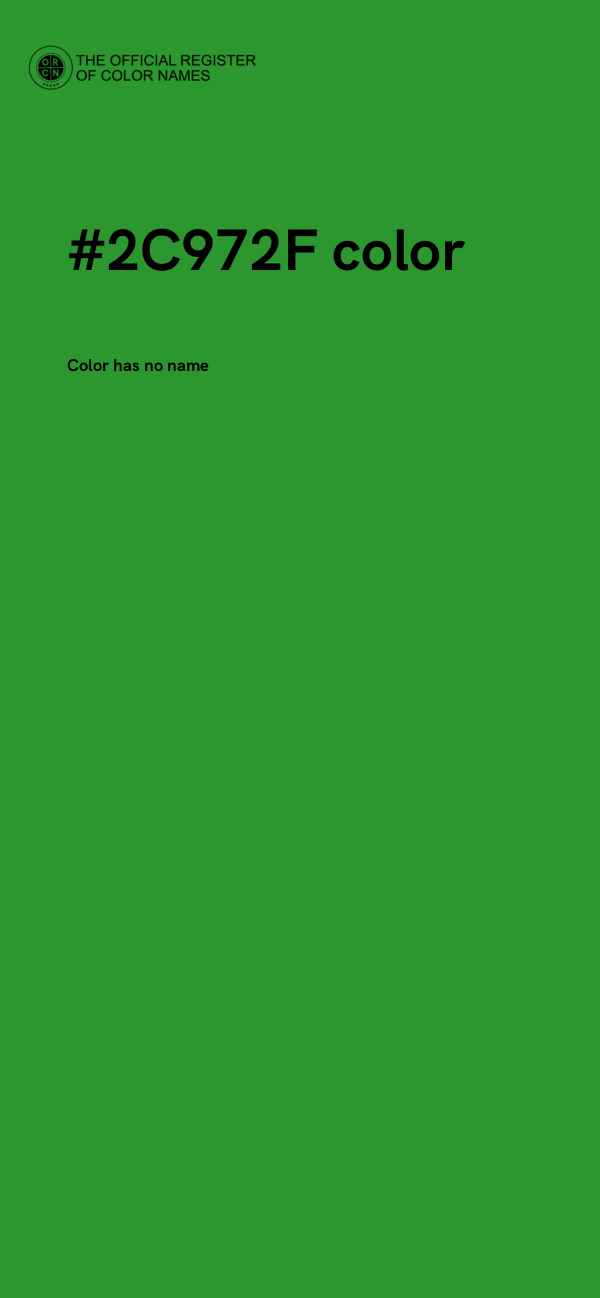 #2C972F color image