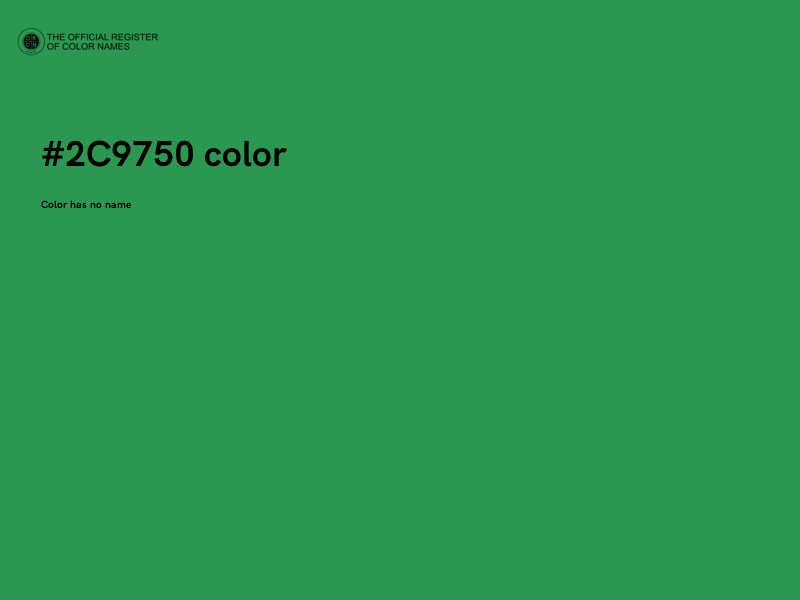 #2C9750 color image