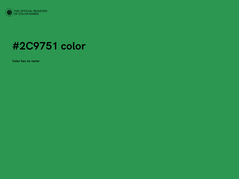 #2C9751 color image