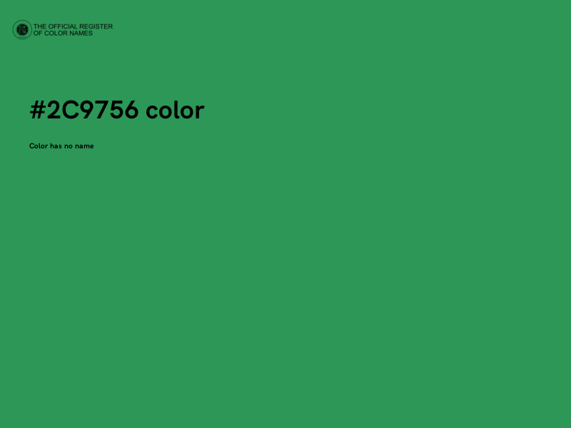 #2C9756 color image