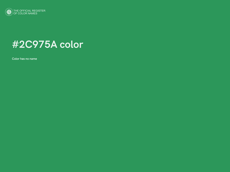 #2C975A color image