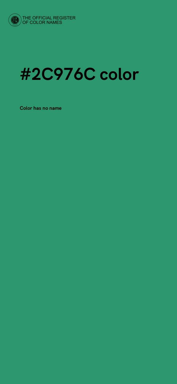 #2C976C color image