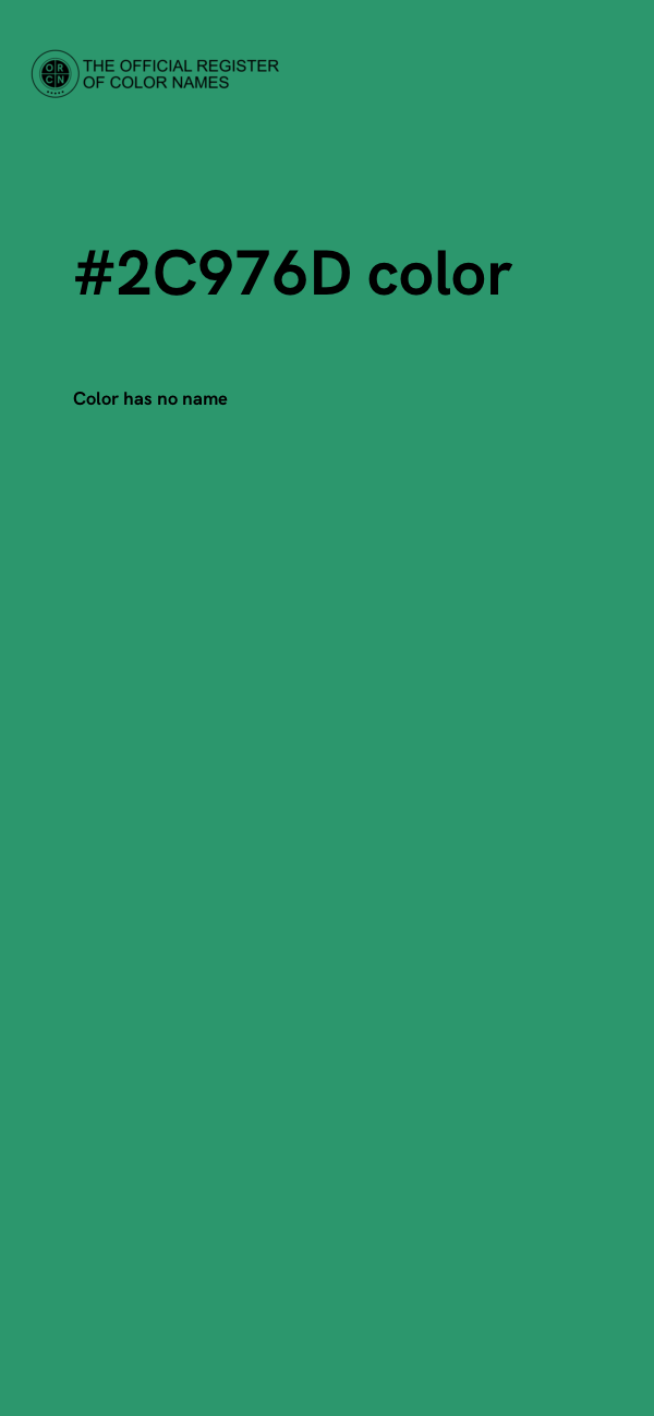 #2C976D color image