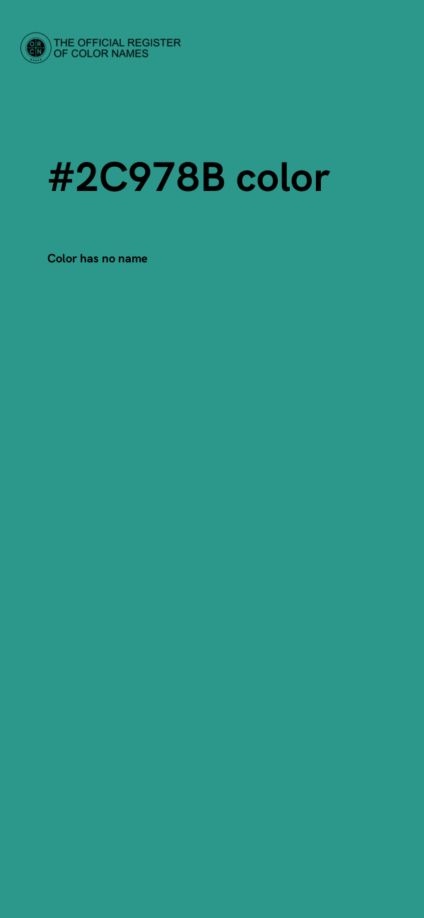 #2C978B color image