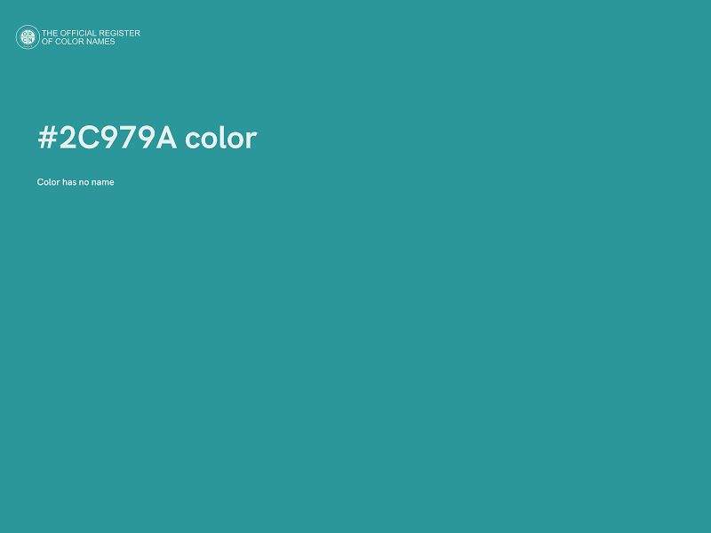 #2C979A color image